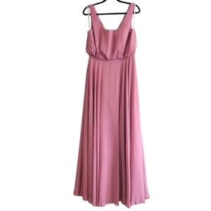 NWT! Formal Gown Dress Maxi Floor Length Pink Mauve 38 bust 30 waist AW Long